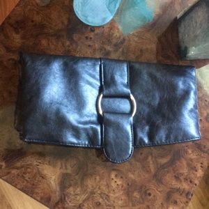Soft leather folded clutch ✨